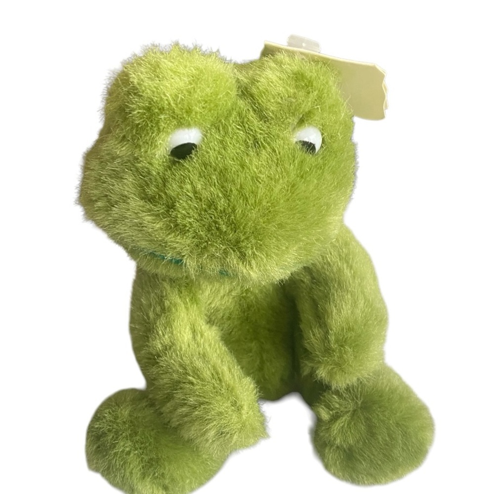 Aunt Ginnies Green Plush Frog collection